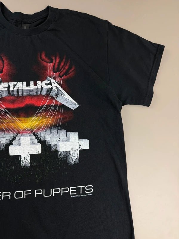 Metallica "Master of Puppets" Graphic Merch Tee - All Black & Purple
