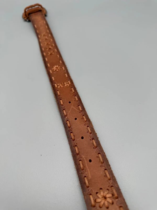 Miss Me Archive "Western Star" Studded Belt - Cognac Rhinestone - Past Pieces