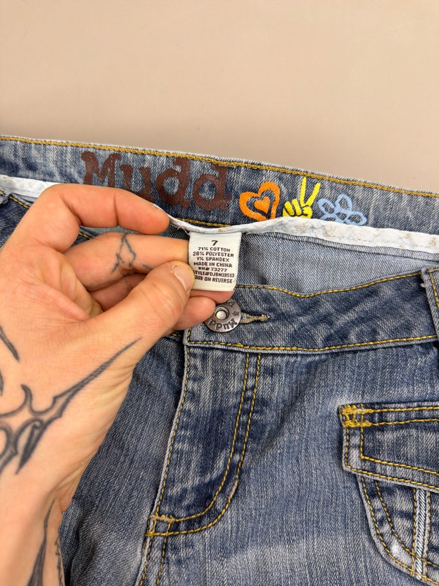 Mudd Archive "Aura" Flared Denim - Y2K McBling Low Waist - Past Pieces