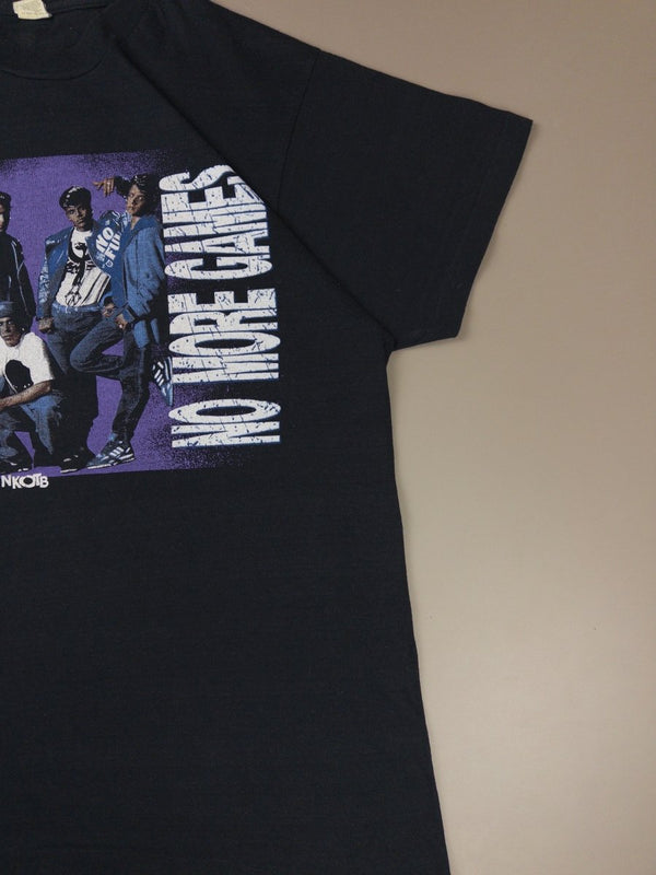 New Kids on the Block "No More Games" 90s Tour Tee - Washed Black