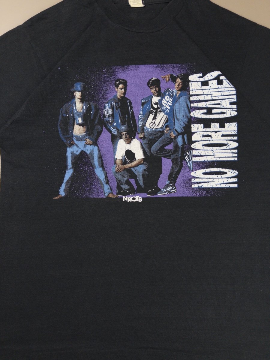 New Kids on the Block "No More Games" 90s Tour Tee - Washed Black - Past Pieces