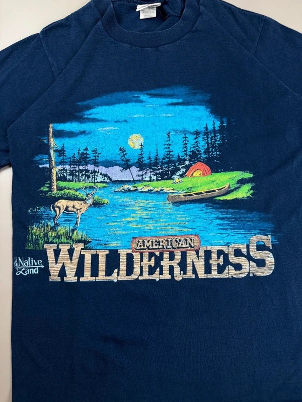 Nutmeg Mills "American Wilderness" Graphic Tee - Indigo Nature
