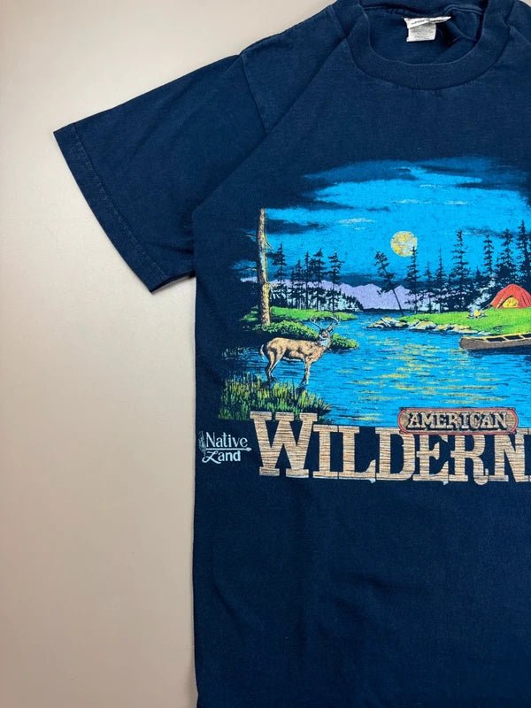 Nutmeg Mills "American Wilderness" Graphic Tee - Indigo Nature