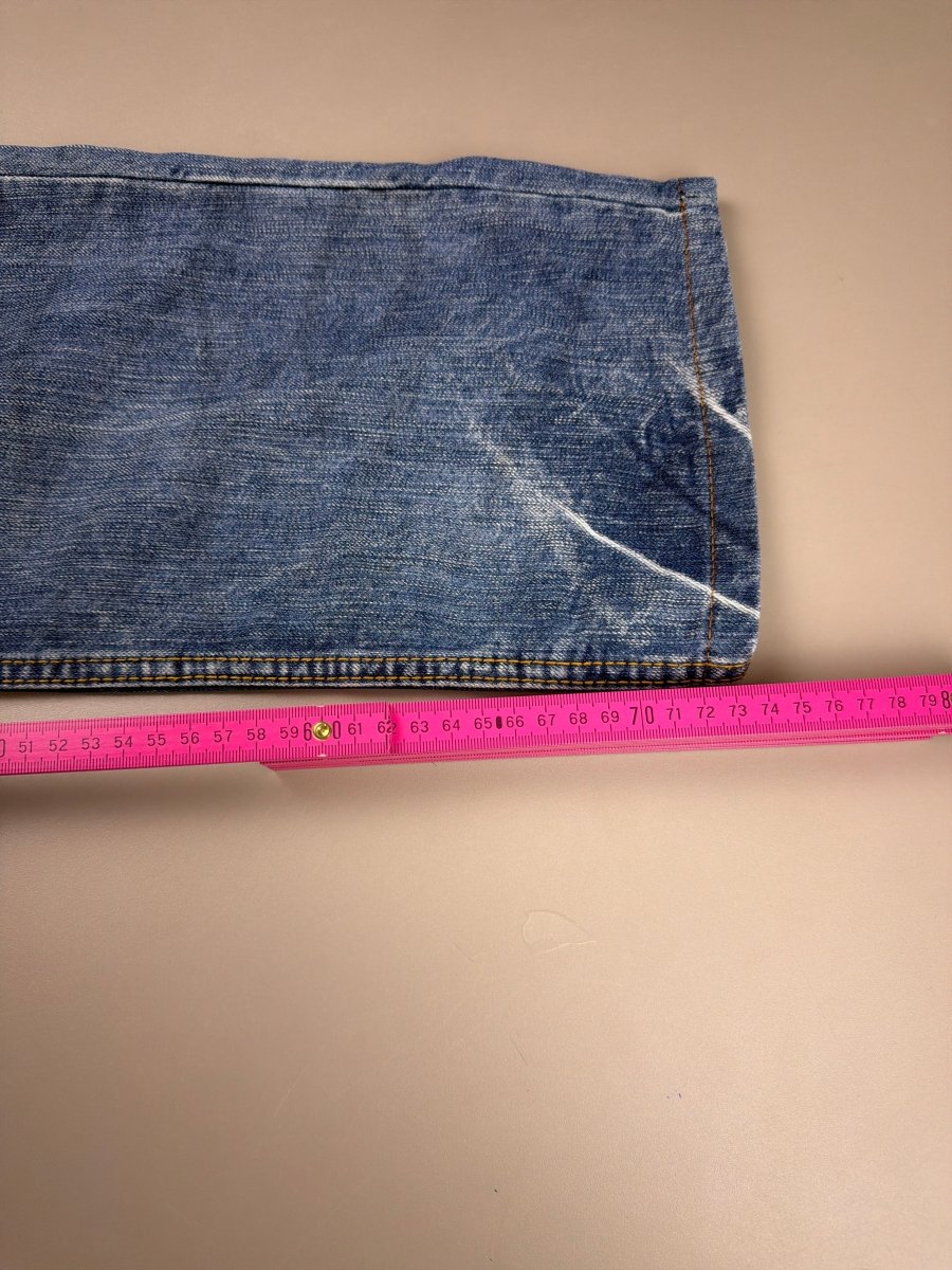 Oniarai Archive "Demon Oni" Heavy Embroidered Denim - Washed Blue - Past Pieces