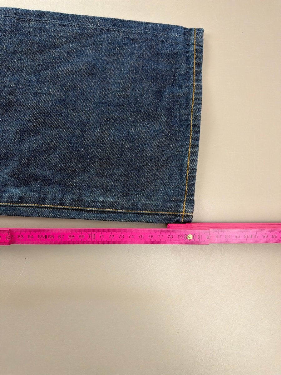 Oniarai Archive "Japanese Rabbit Graphics" Raw Denim Jeans - Indigo - Past Pieces
