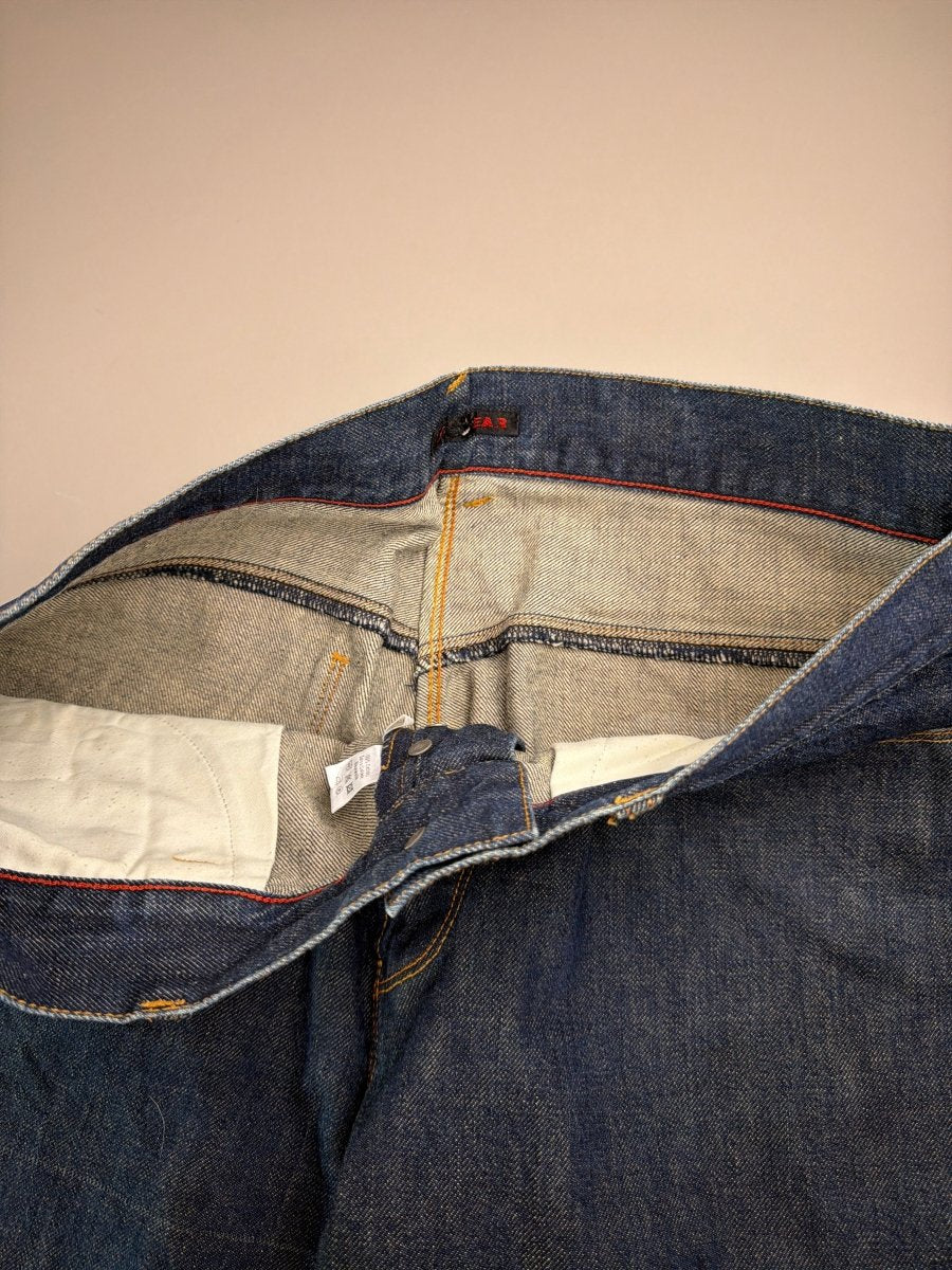 Oniarai Archive "Japanese Rabbit Graphics" Raw Denim Jeans - Indigo - Past Pieces