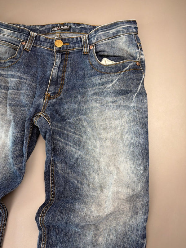 Oniarai Archive "Koi Skull" Tattoo Print Denim – Japanese Cyber