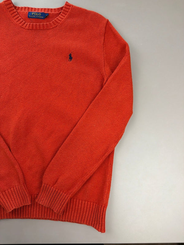 Polo Ralph Lauren Archive Classic Crewneck Sweater - Vibrant Orange