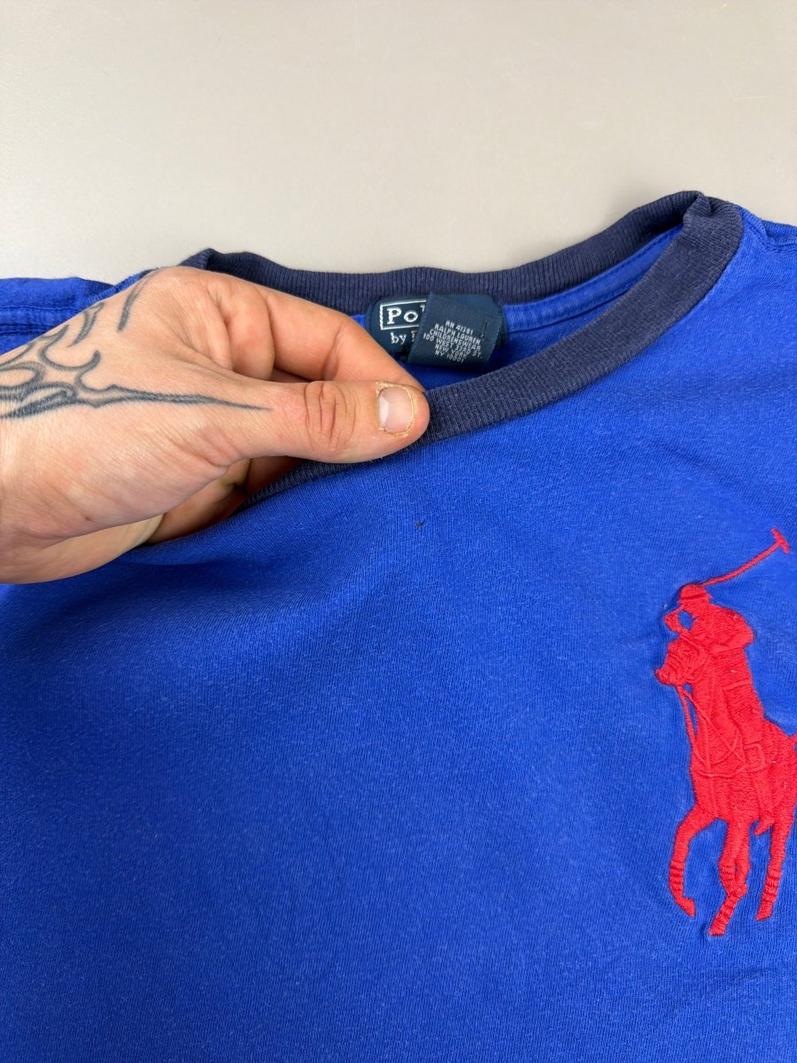 Polo Ralph Lauren Archive "Double Layer" Longsleeve - Royal Blue - Past Pieces