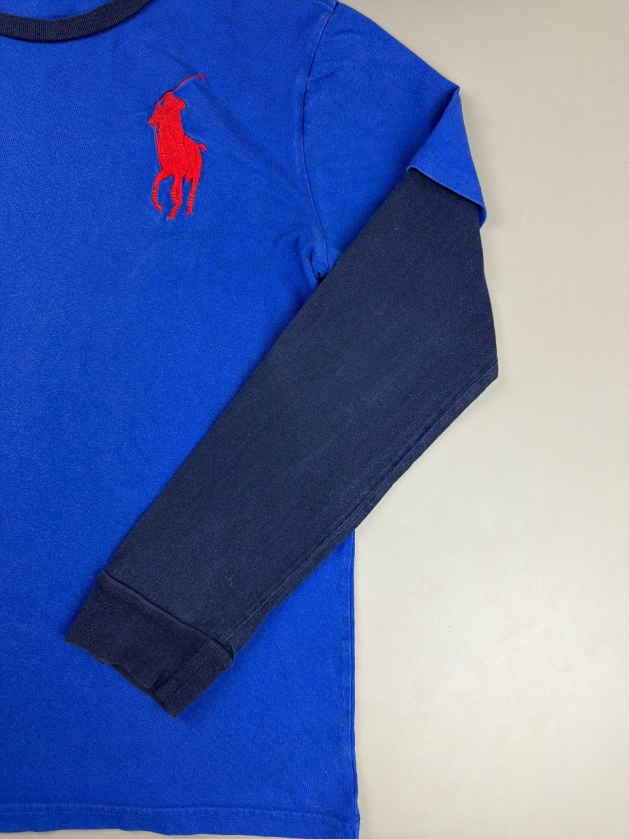 Polo Ralph Lauren Archive "Double Layer" Longsleeve - Royal Blue - Past Pieces