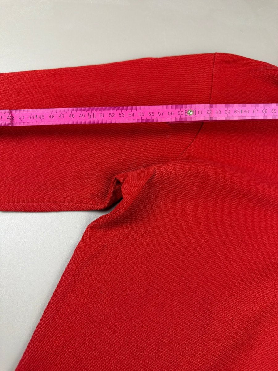 Polo Ralph Lauren Archive "Essential" Longsleeve Polo - Racing Red & Cyan Pop - Past Pieces