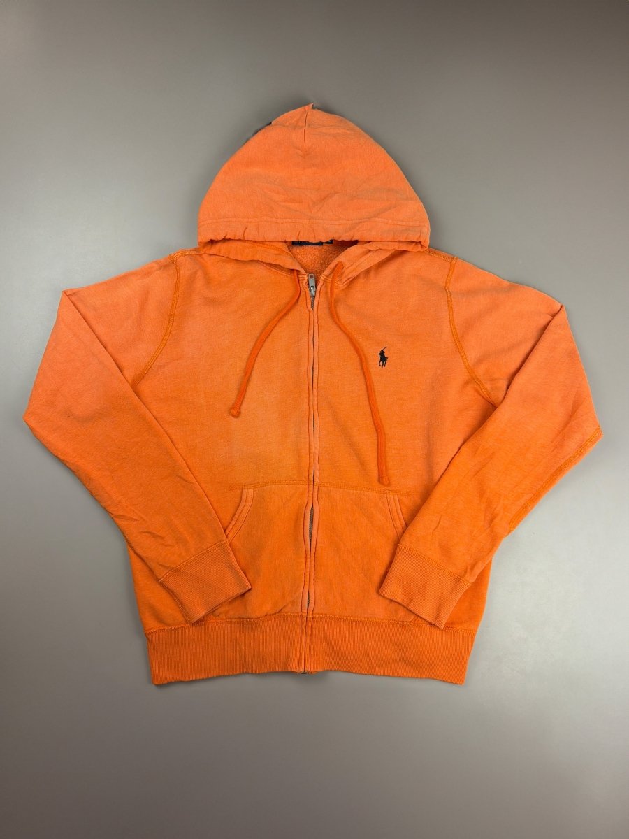Polo Ralph Lauren Classic Zip Hoodie - Faded Neon Orange - Past Pieces