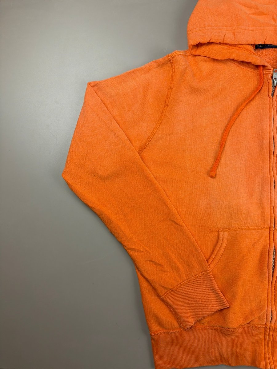 Polo Ralph Lauren Classic Zip Hoodie - Faded Neon Orange - Past Pieces