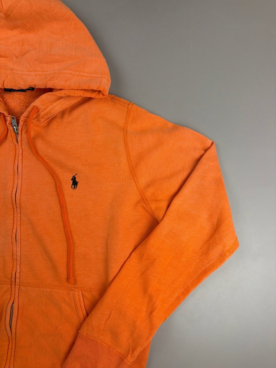 Polo Ralph Lauren Classic Zip Hoodie - Faded Neon Orange - Past Pieces