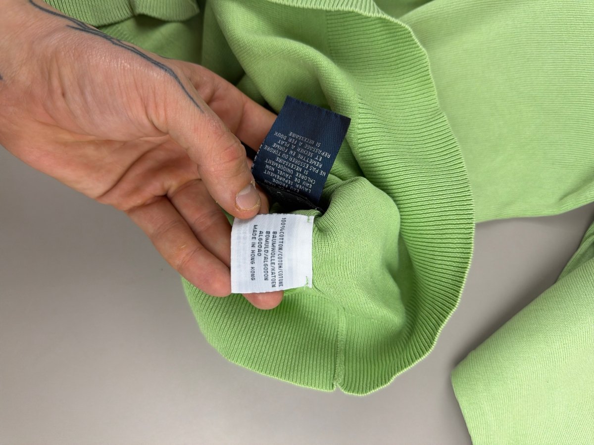 Polo Ralph Lauren "Neon Lime" V - Neck Sweater - Pastel Pop - Past Pieces