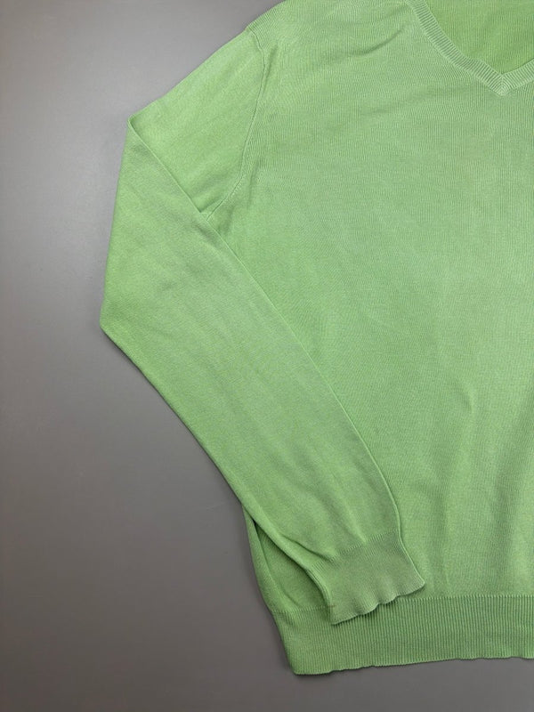Polo Ralph Lauren "Neon Lime" V-Neck Sweater - Pastel Pop