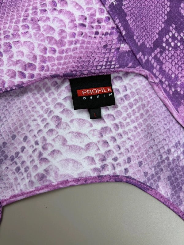 Profile Denim "Amethyst" Snake Cami - Purple Animal Print