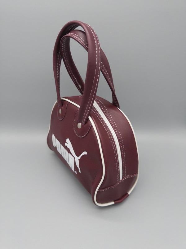 Puma Retro Sport "Blaze" Mini Bowling Bag - Burgundy / Y2K Chic