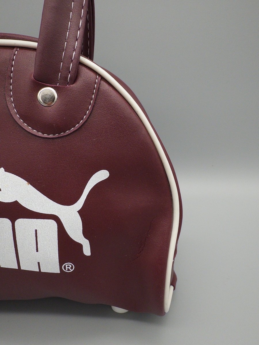 Puma Retro Sport "Blaze" Mini Bowling Bag - Burgundy / Y2K Chic - Past Pieces