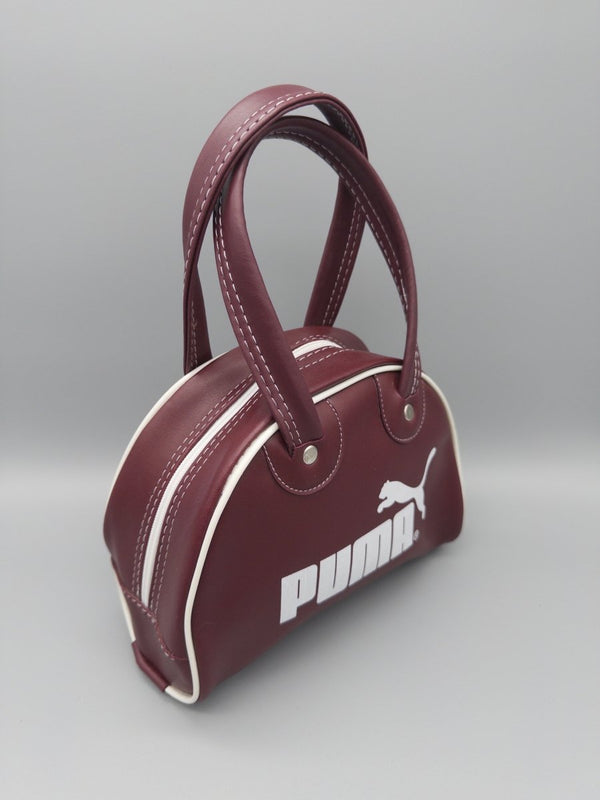Puma Retro Sport "Blaze" Mini Bowling Bag - Burgundy / Y2K Chic