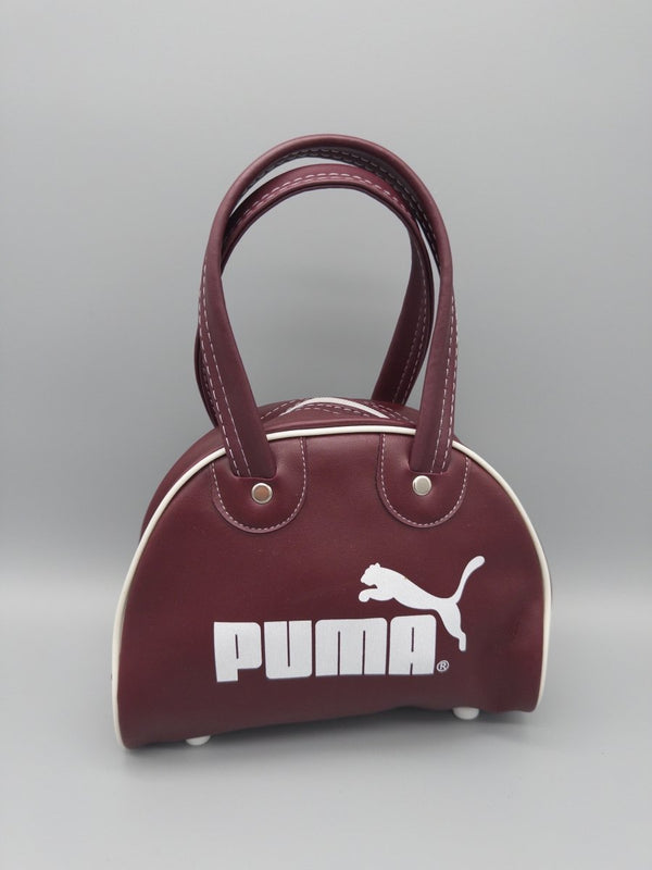 Puma Retro Sport "Blaze" Mini Bowling Bag - Burgundy / Y2K Chic