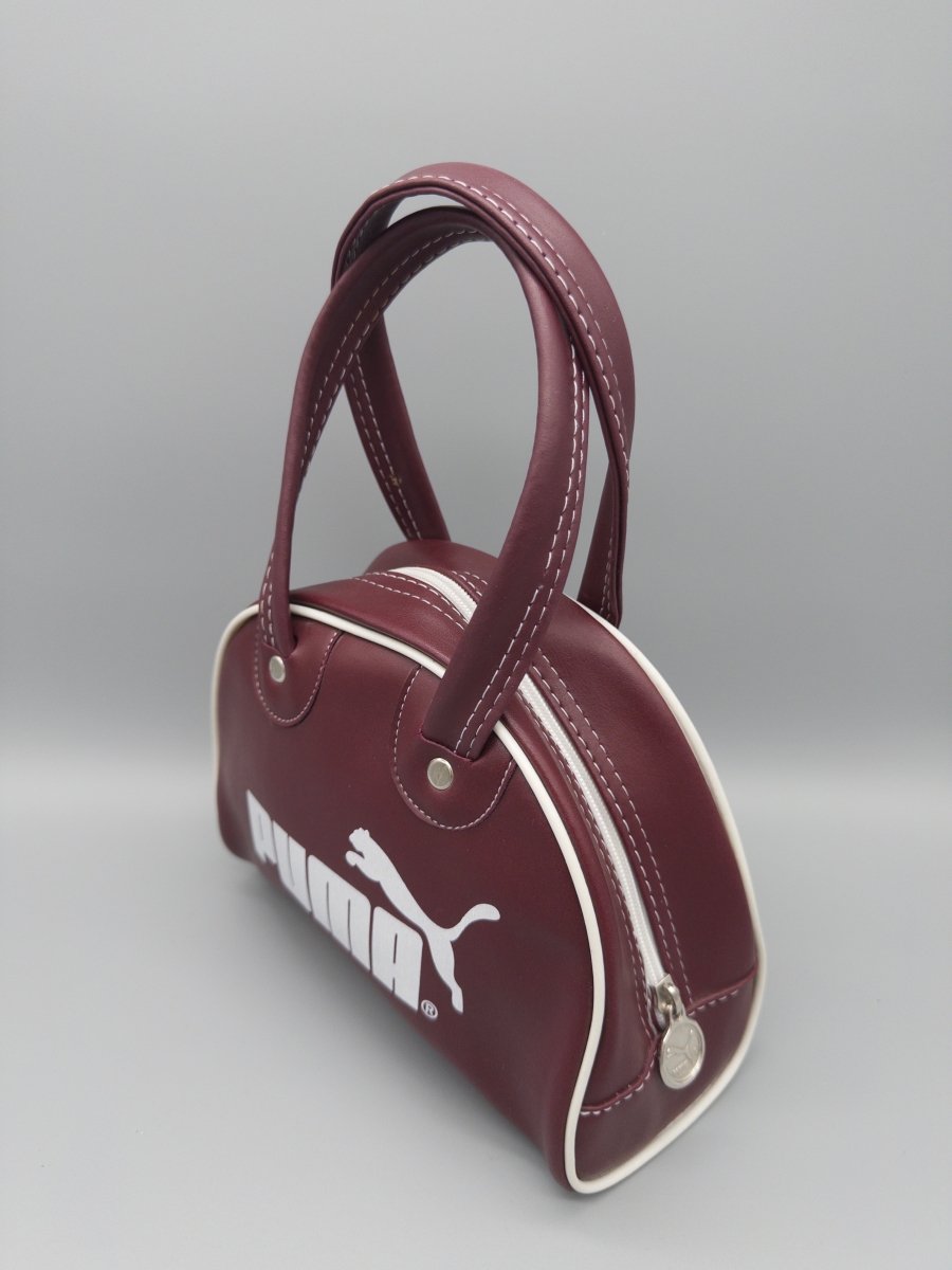 Puma Retro Sport "Blaze" Mini Bowling Bag - Burgundy / Y2K Chic - Past Pieces