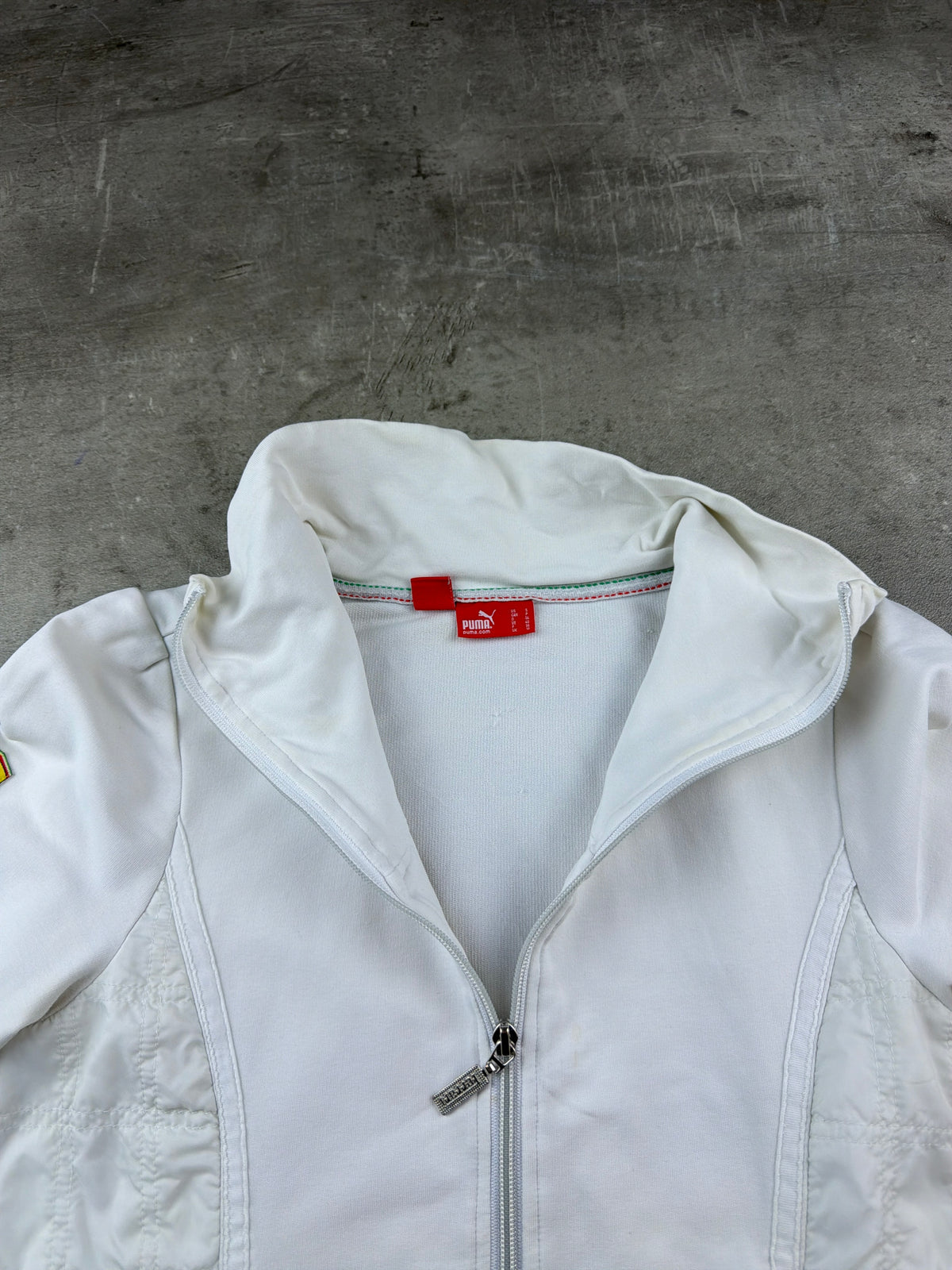 Puma Scuderia Ferrari Y2K Quilted Trackjacket - White / Silver - Past Pieces