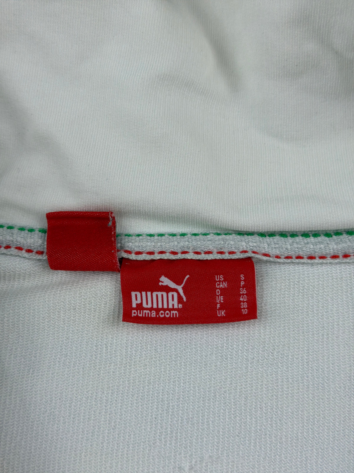 Puma Scuderia Ferrari Y2K Quilted Trackjacket - White / Silver - Past Pieces