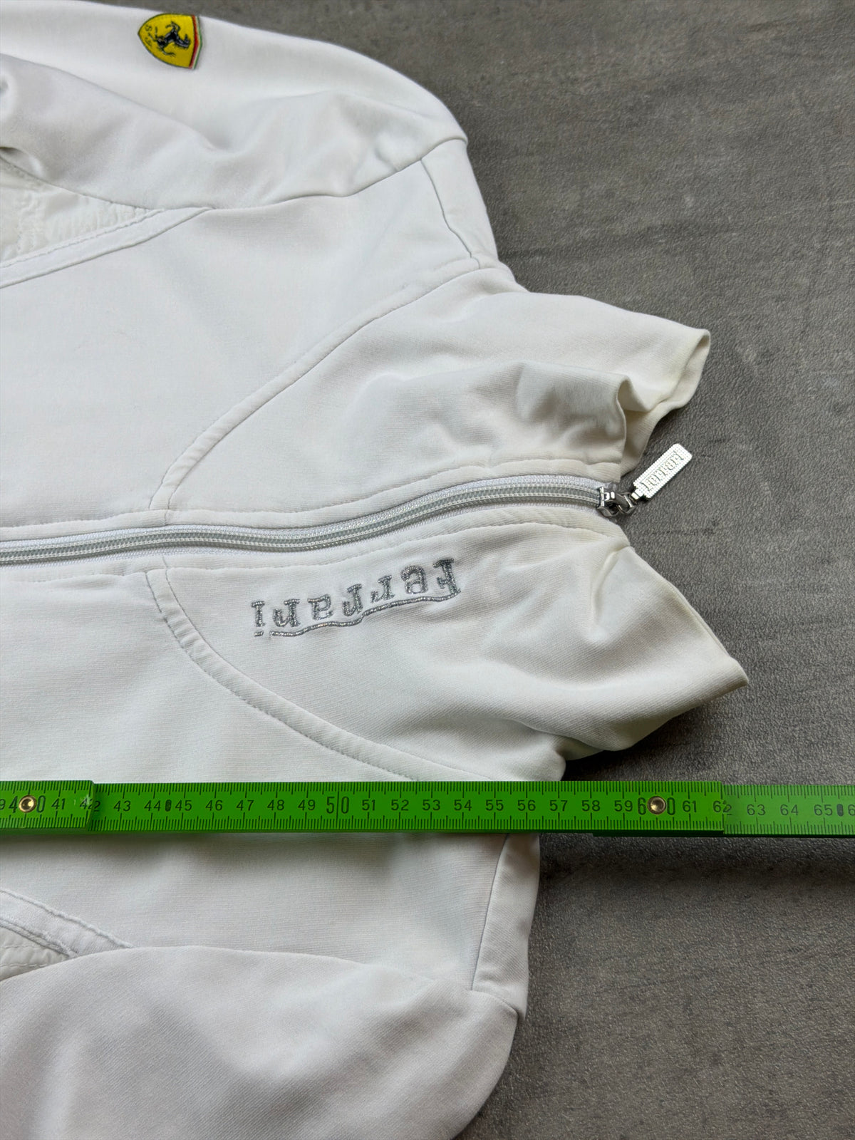 Puma Scuderia Ferrari Y2K Quilted Trackjacket - White / Silver - Past Pieces
