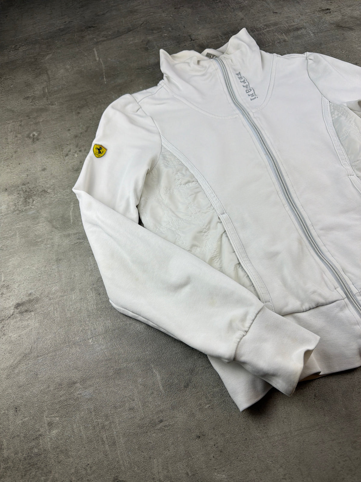 Puma Scuderia Ferrari Y2K Quilted Trackjacket - White / Silver - Past Pieces
