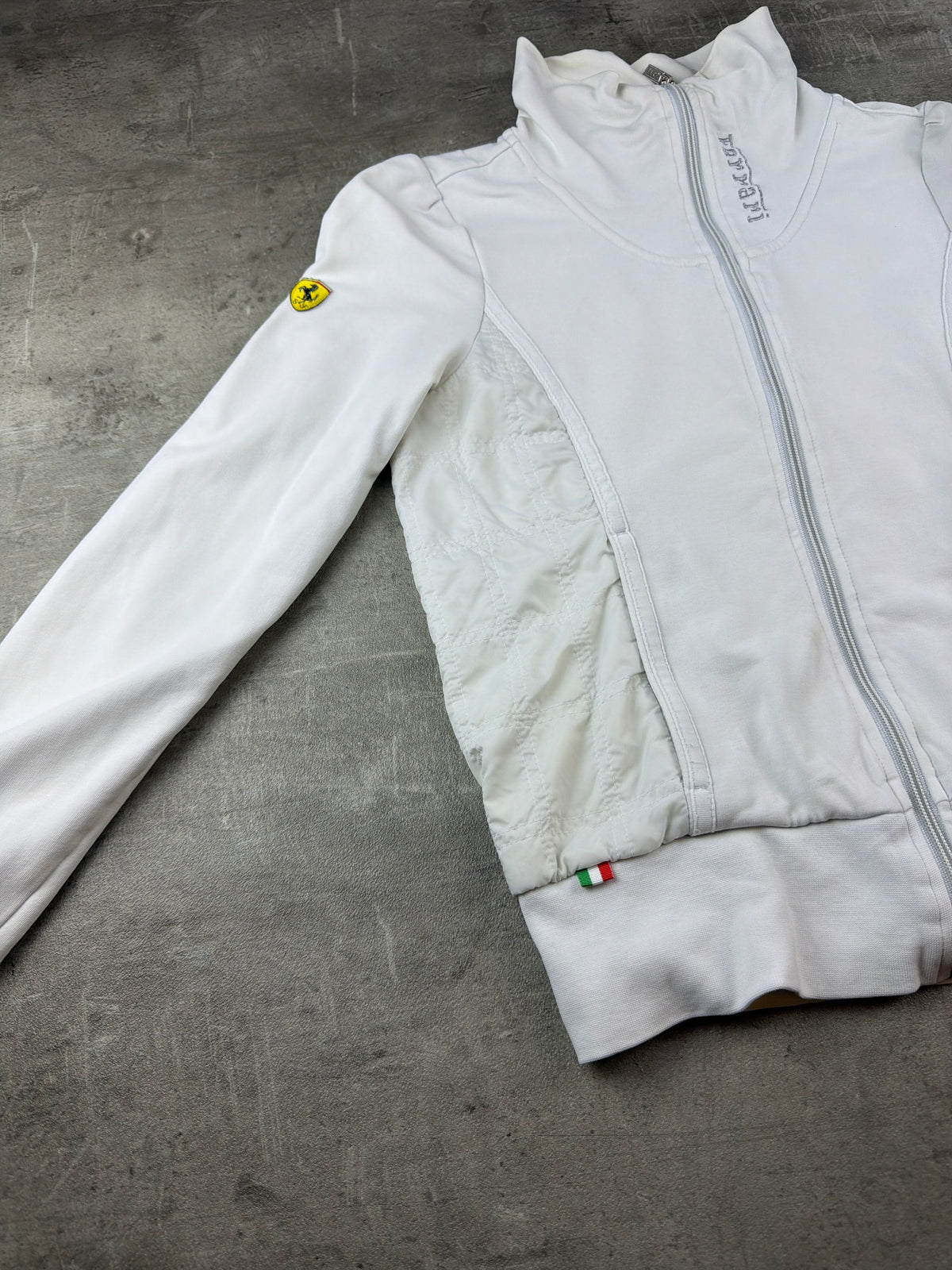 Puma Scuderia Ferrari Y2K Quilted Trackjacket - White / Silver - Past Pieces