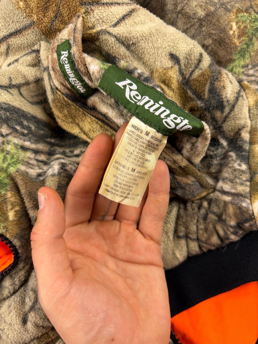 Remington "Blaze" Reversible Fleece Jacket - RealTree Camo / Safety Orange Gorpcore - Past Pieces
