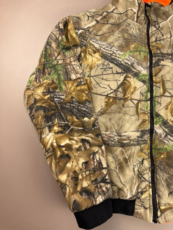 Remington "Blaze" Reversible Fleece Jacket - RealTree Camo / Safety Orange Gorpcore