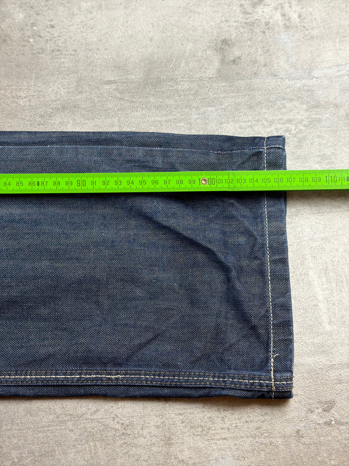 River Island Y2K Baggy Embroidered Denim Jeans - Washed Blue / Indigo - Past Pieces