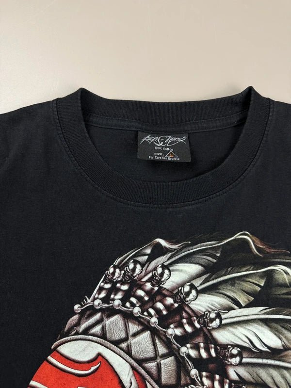 Rock Chang "Tribal Warrior" 3D Graphic Tee - All Black
