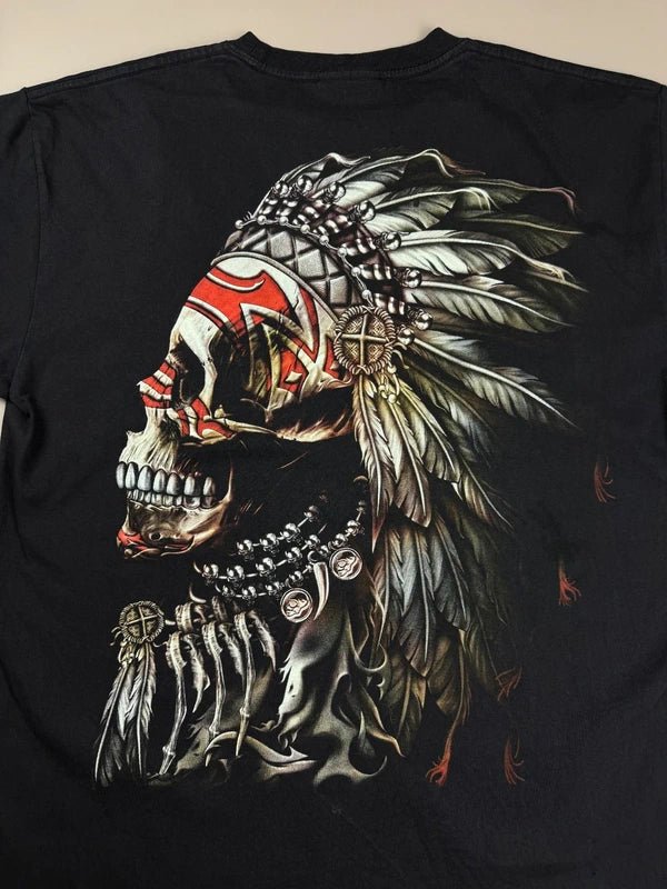 Rock Chang "Tribal Warrior" 3D Graphic Tee - All Black