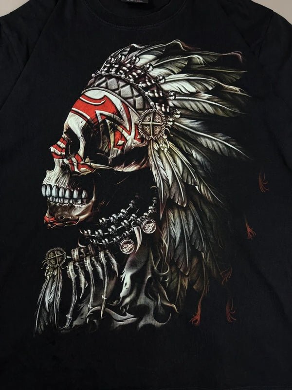 Rock Chang "Tribal Warrior" 3D Graphic Tee - All Black - Past Pieces