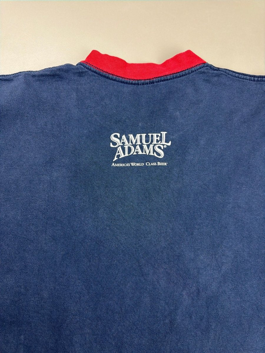 Samuel Adams "Summer Jam" Graphic Ringer Tee - Navy Red - Past Pieces