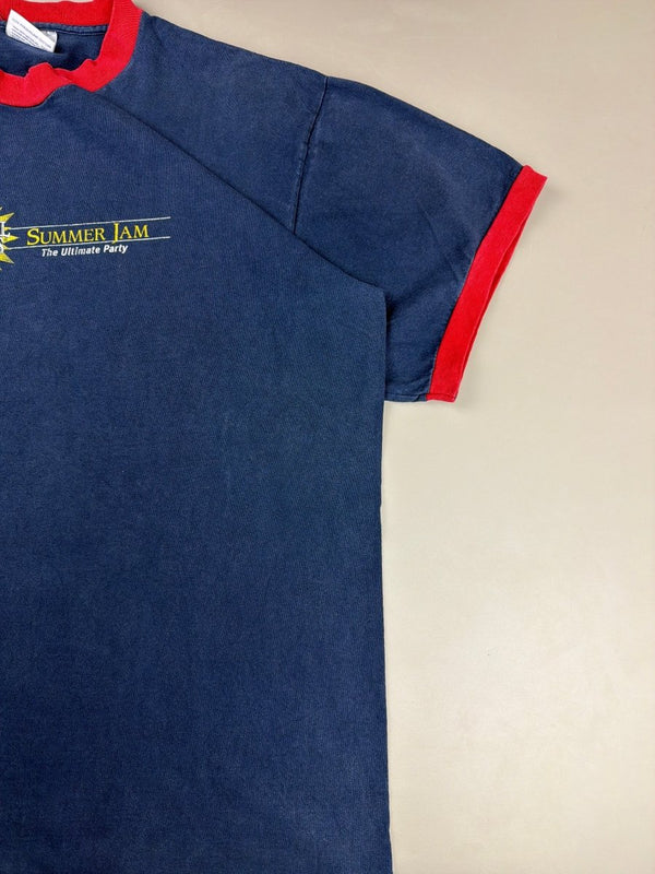 Samuel Adams "Summer Jam" Graphic Ringer Tee - Navy Red