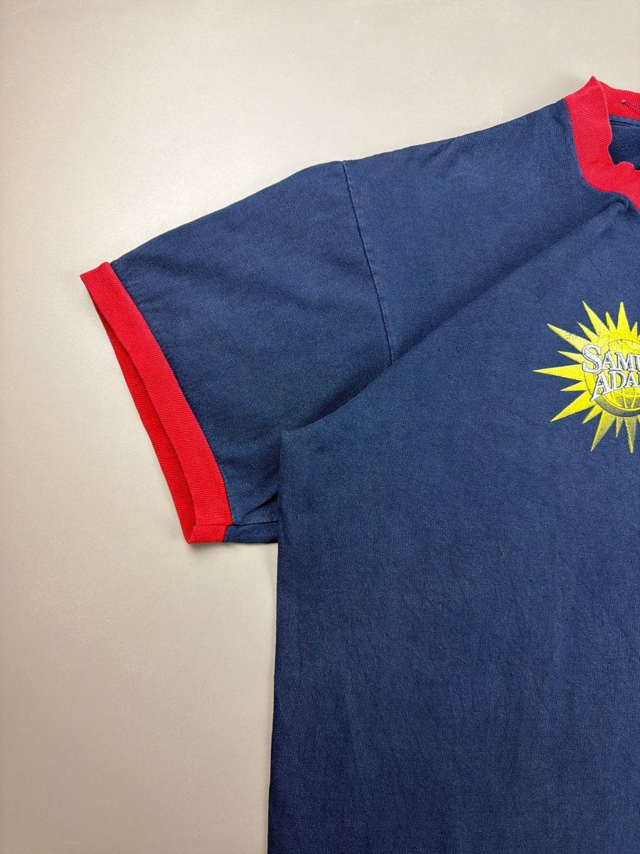 Samuel Adams "Summer Jam" Graphic Ringer Tee - Navy Red - Past Pieces