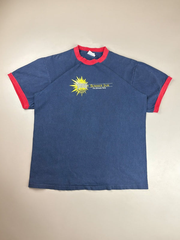Samuel Adams "Summer Jam" Graphic Ringer Tee - Navy Red