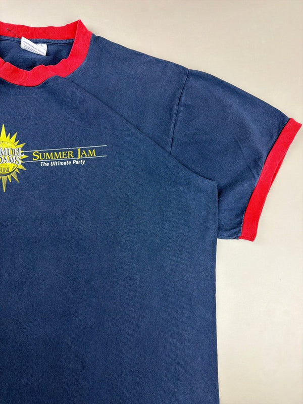 Samuel Adams "Summer Jam" Graphic Ringer Tee - Navy Red