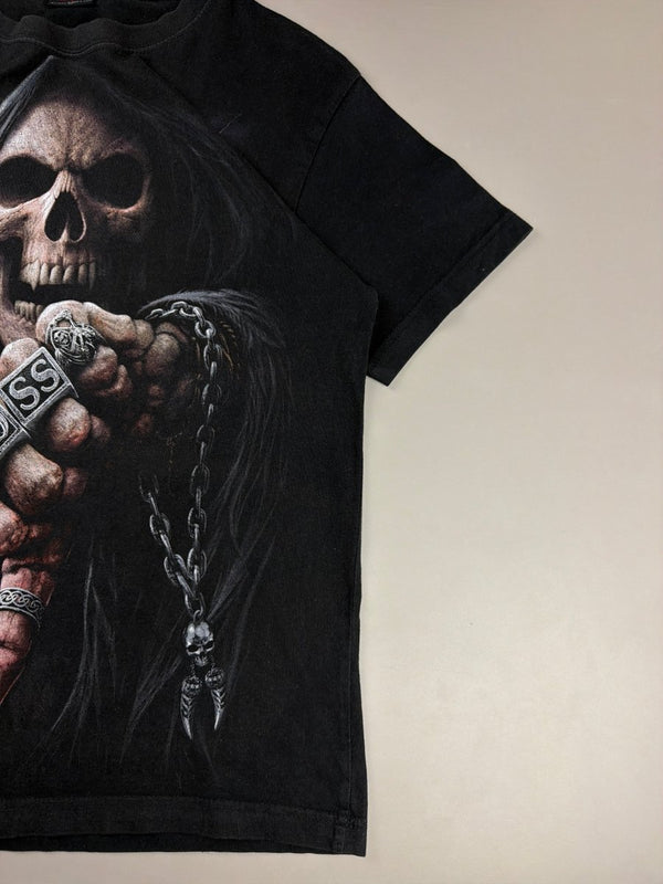 Spiral Direct "Grim Reaper Boss" Graphic Tee - Black