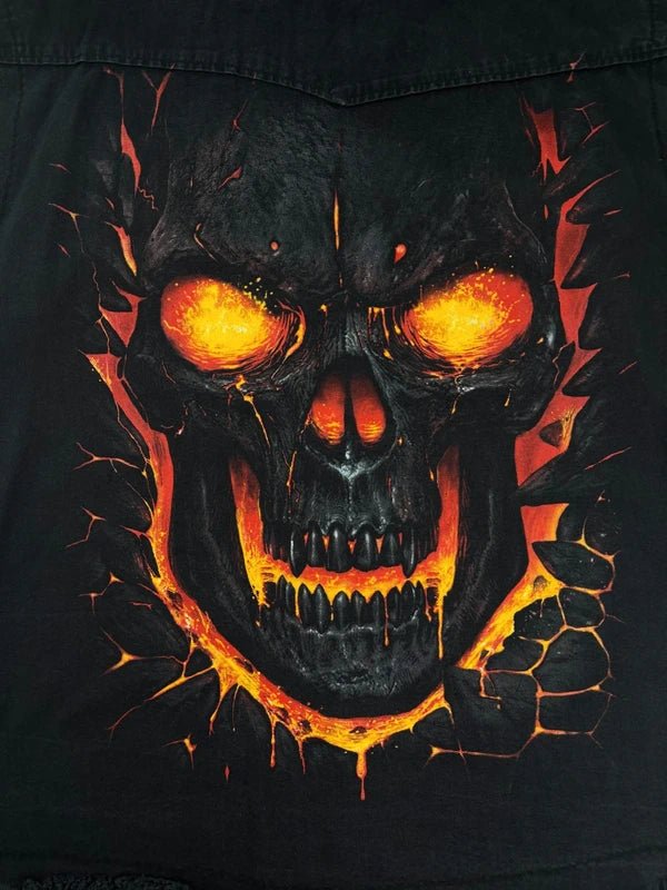 Spiral Direct "Inferno" Sleeveless Denim Shirt - All Black - Past Pieces
