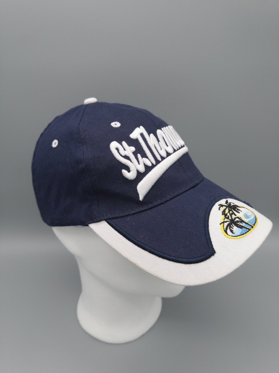 St. Thomas "Tropical Paradise" Souvenir Cap - Navy/White - Past Pieces