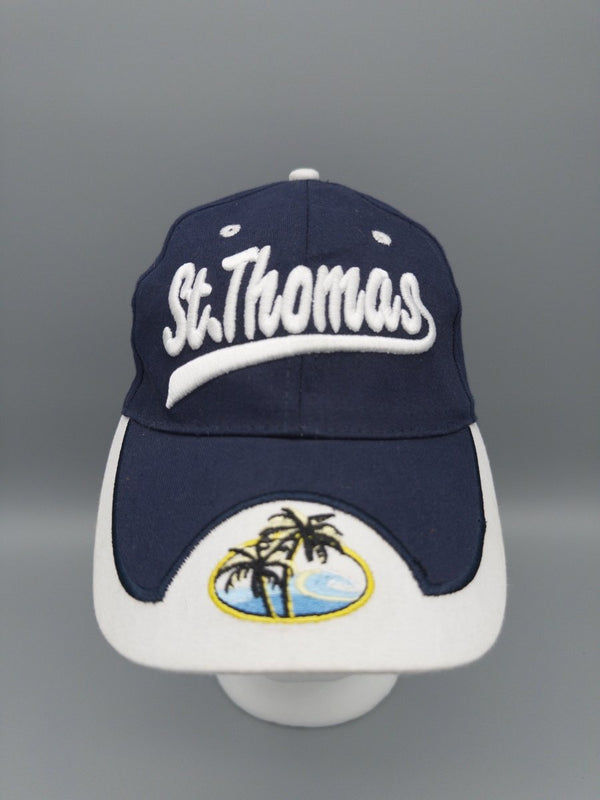 St. Thomas "Tropical Paradise" Souvenir Cap - Navy/White