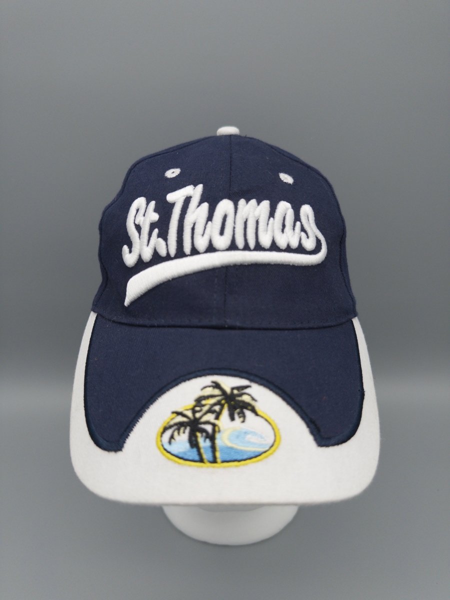 St. Thomas "Tropical Paradise" Souvenir Cap - Navy/White - Past Pieces