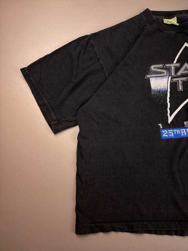 Star Trek 1991 "25th Anniversary" Galactic Graphic Tee - Faded Black