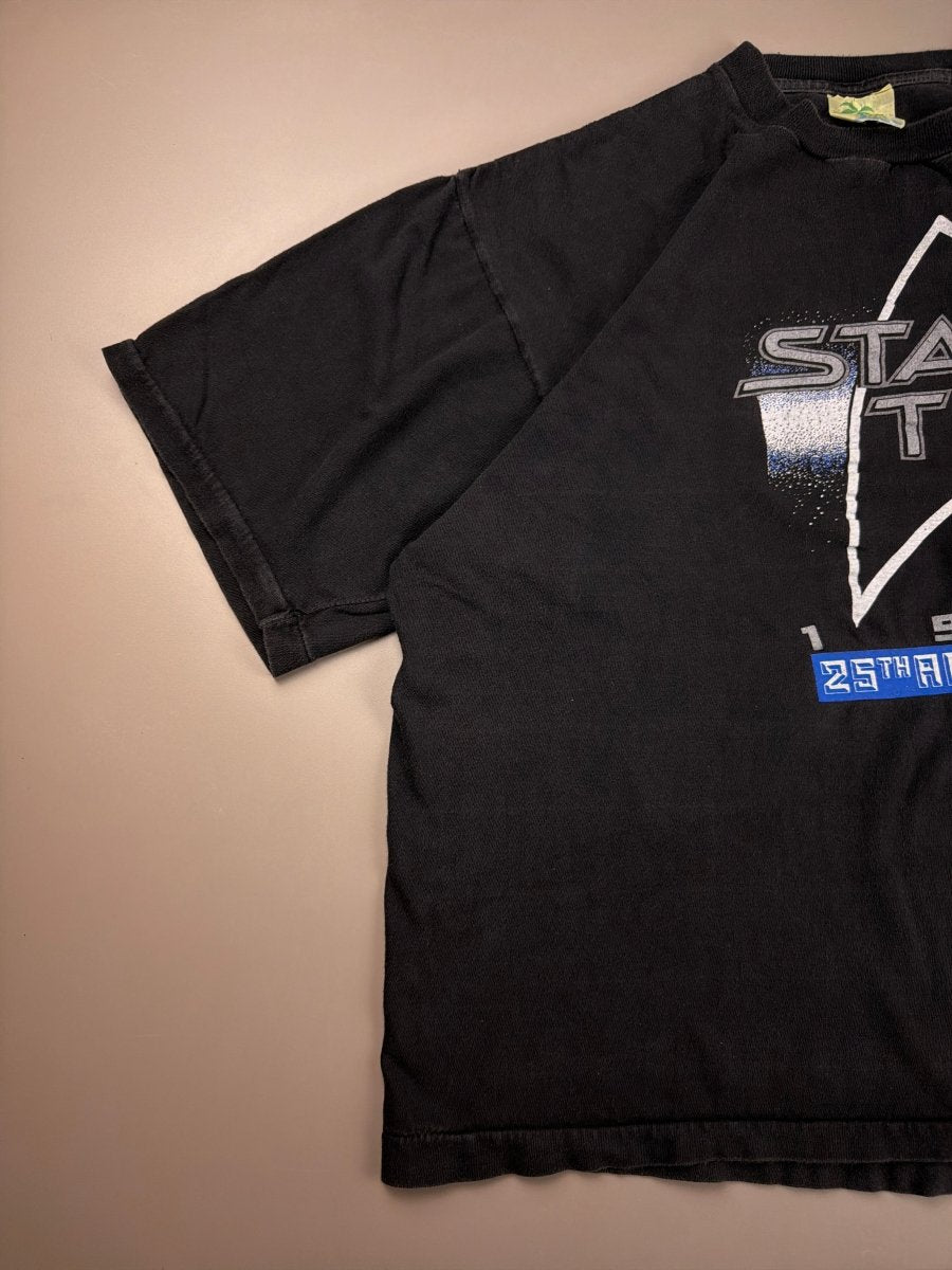 Star Trek 1991 "25th Anniversary" Galactic Graphic Tee - Faded Black - Past Pieces