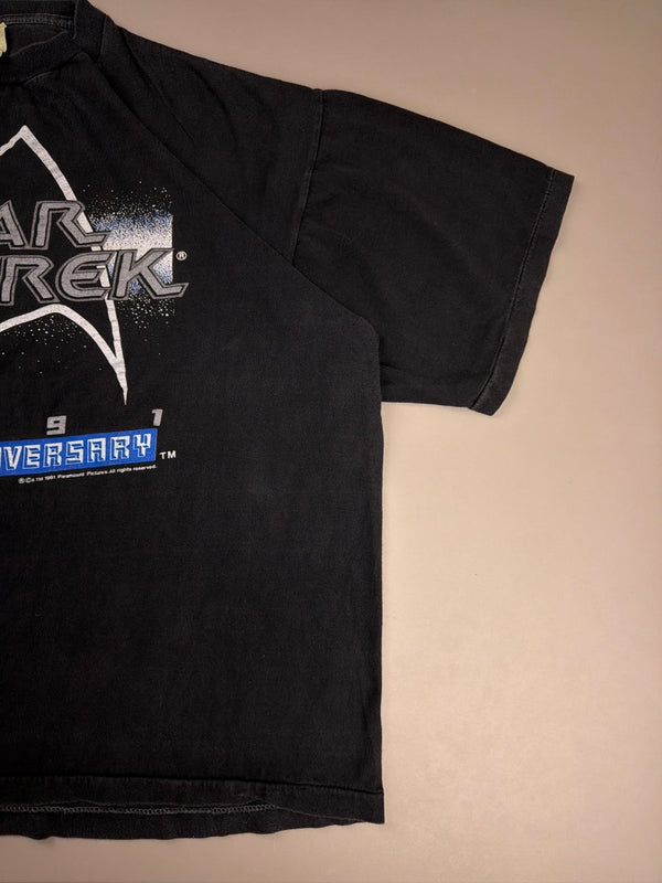 Star Trek 1991 "25th Anniversary" Galactic Graphic Tee - Faded Black